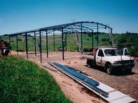 Curved Rood Shed - Jumbunna Engineering, Gippsland