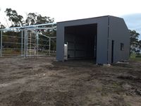 Custom Lockup + Open Bay Shed - Jumbunna Engineering