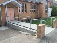 Handrail, Poowong Church - Jumbunna Engineering